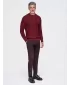 Pánsky sveter OMBRE OM-SWSW-0191 BURGUNDY