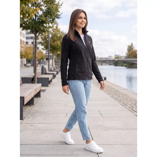  Dámska fleece mikina ALTISPORT ALW002852 ČIERNOZLATÁ 