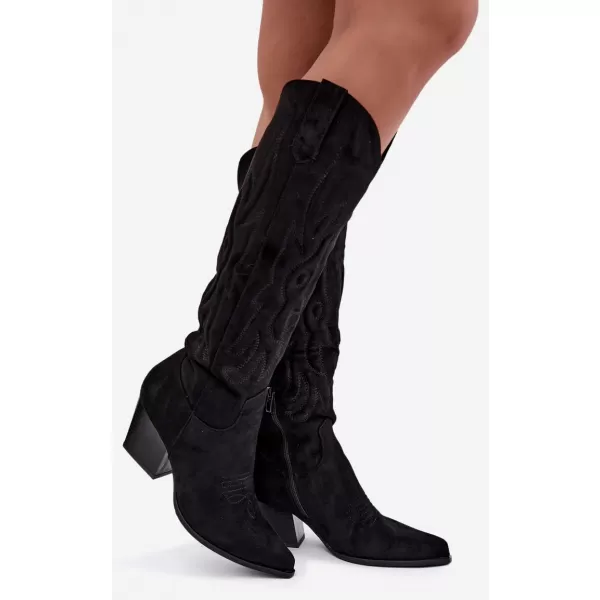  Dámske čižmy BOTO 9697A-1 BLACK 