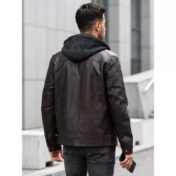  Pánska bunda DSTREET TX5148 HNEDÁ 