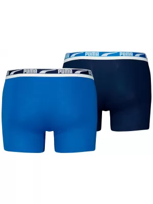 Pánske boxerky PUMA MEN EVERYDAY MULTI LOGO BOXER 2P 93832504 BLUE COMBO
