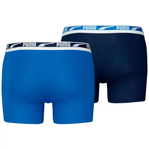  Pánske boxerky PUMA MEN EVERYDAY MULTI LOGO BOXER 2P 93832504 BLUE COMBO 