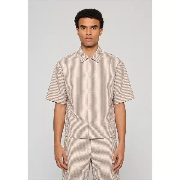  Pánska košeľa URBAN CLASSICS TB8417-22409 BROWN MOCCA/WHITE 