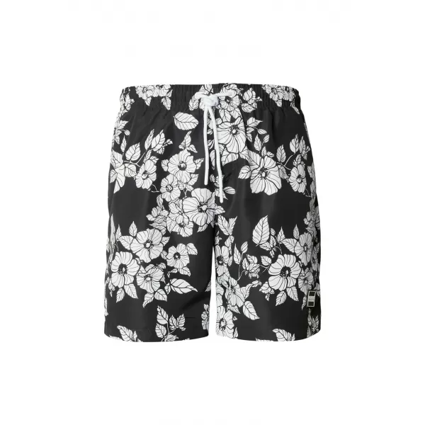  Pánske kúpacie kraťasy URBAN CLASSICS TB2679 BLACK FLOWERS 