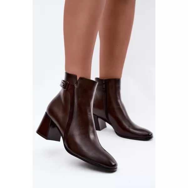  Dámske členkové topánky VINCEZA 58660 BROWN 