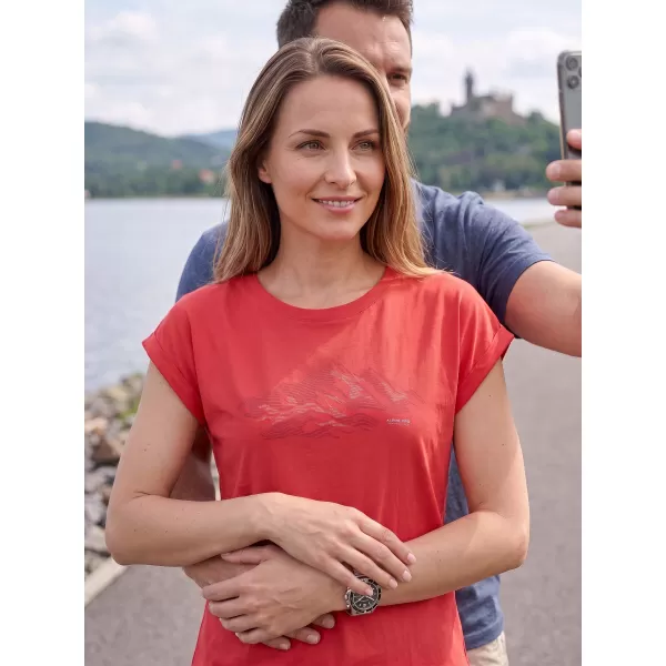  Dámske outdoorové tričko ALPINE PRO NOGERA 2 RASPBERRY VARIANT PC 