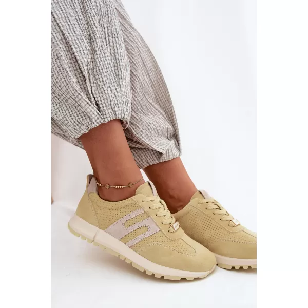  Dámske topánky BOTO GD-XW-1054 YELLOW/BEIGE 