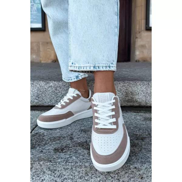  Dámske tenisky BIG STAR SHOES UU274275 WHITE/BEIGE 
