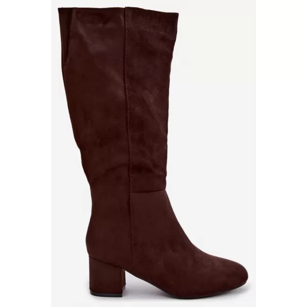  Dámske čižmy S.BARSKI HY62-8131 CHOCOLATE 