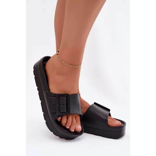  Dámske šľapky BOTO 24SD11-2600 BLACK 