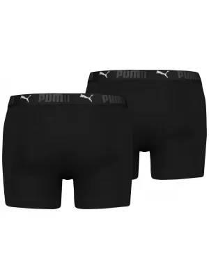 Pánske boxerky PUMA SPORT COTTON BOXER 2P 93552101 BLACK