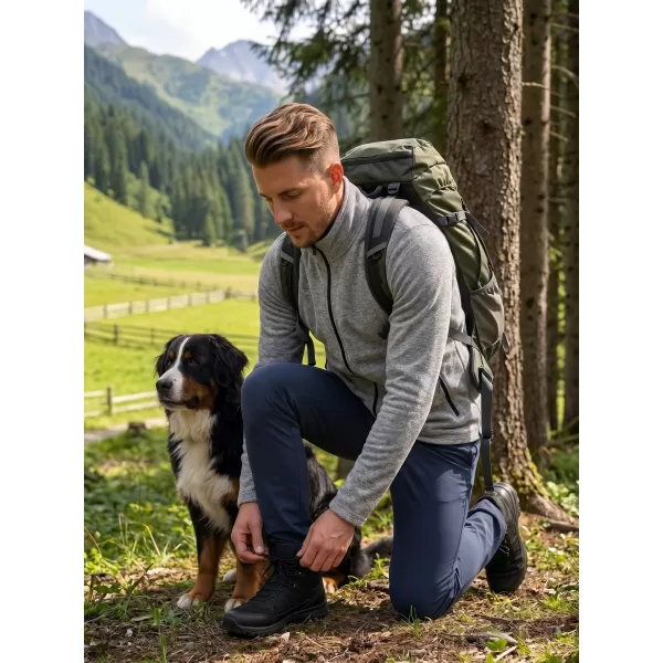  Pánska micro fleece mikina MALFINI FACTOR 852 STRIEBORNÝ MELÍR 