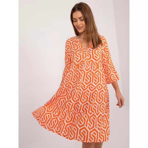  Dámske šaty SUBLEVEL D73771M30214K ORANGE 