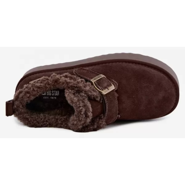  Dámske snehule BIG STAR SHOES UU274319 BROWN/BEIGE 