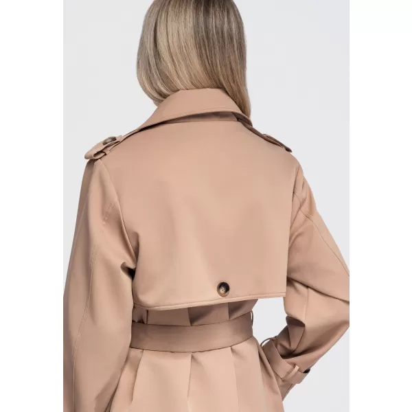  Dámsky kabát OMBRE OW-CT-E0003 BEIGE 