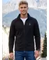 Pánska fleece mikina ALTISPORT ALM002852 ČIERNOSTRIEBORNÁ