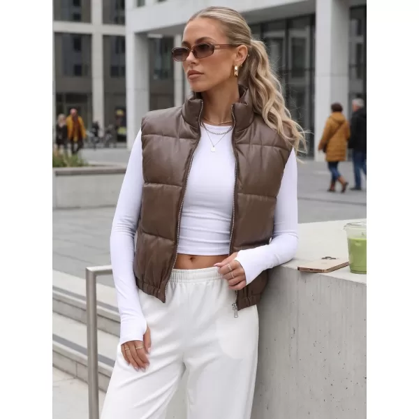  Dámska vesta DSTREET TY5732 HNEDÁ 