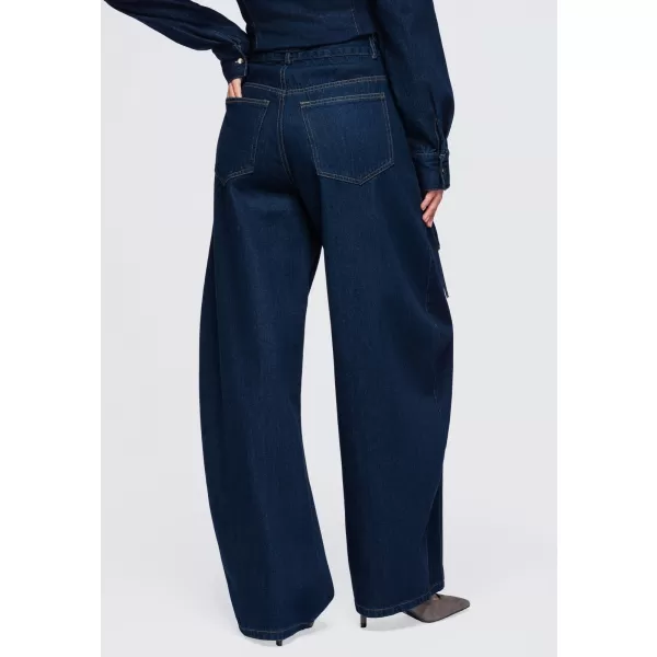  Dámske nohavice OMBRE OW-PA-E0017 DARK BLUE 