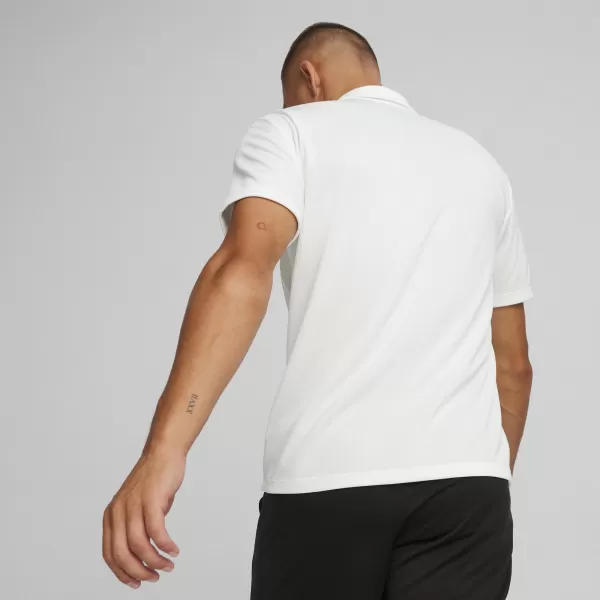  Pánske tričko s golierom PUMA TEAMGOAL POLO 658771-04 PUMA WHITE/BLACK/FEATHERGRAY 