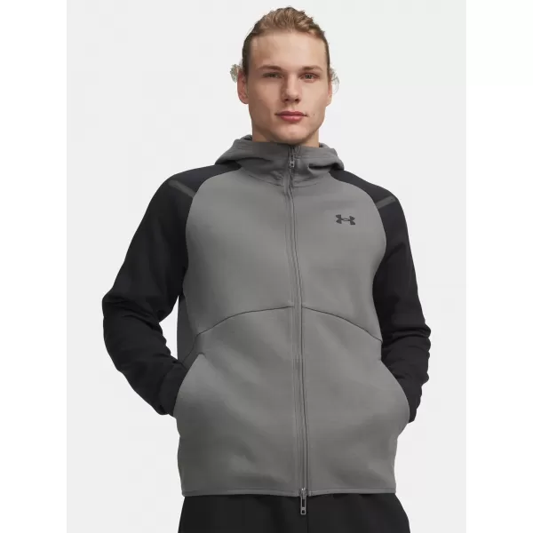  Pánska mikina UNDER ARMOUR UNSTOPPABLE FLC FZ HD EU 1389352-709 ZELENÁ 