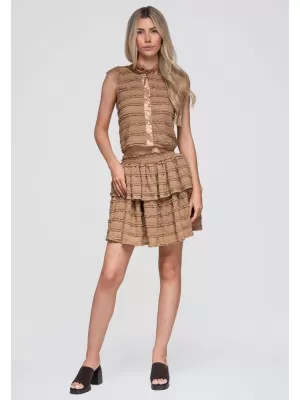 Dámska sukňa OMBRE OW-GL-E0014 TAUPE