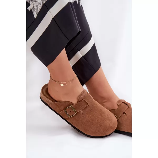  Dámske šľapky BIG STAR SHOES RR274A387 BROWN/BEIGE 
