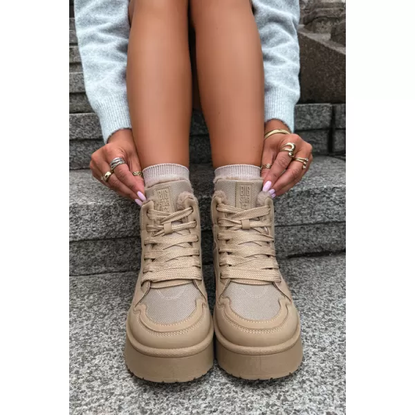  Dámske snehule BIG STAR SHOES UU274166 BEIGE 