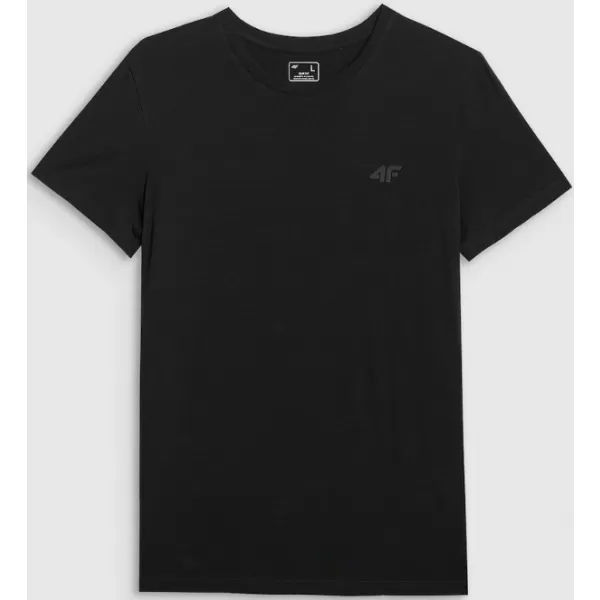  Pánske tričko 4F RMM00TTSHM3248 DEEP BLACK 