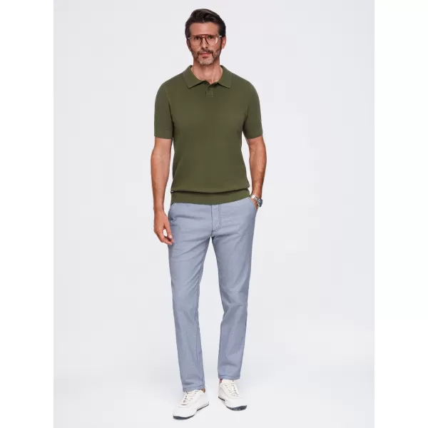 Pánske polo tričko OMBRE OM-POSS-0178 OLIVE 
