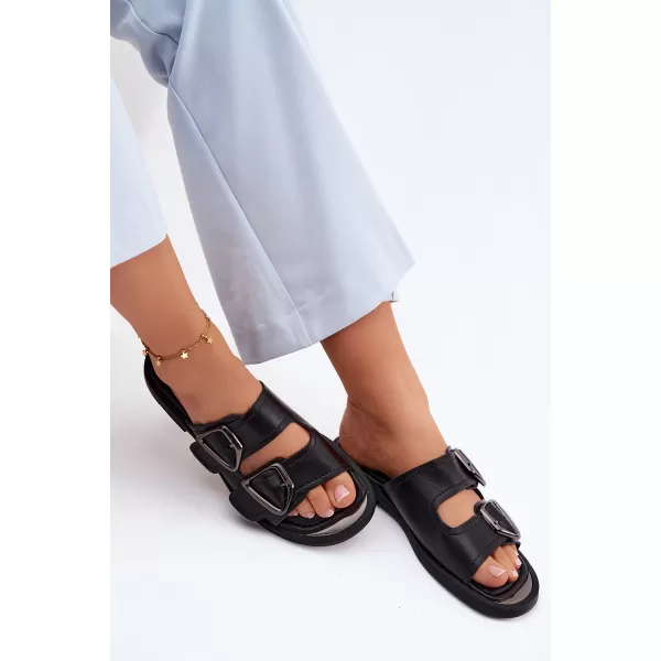  Dámske šľapky VINCEZA 62304 BLACK 