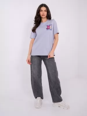 Dámske tričko SUBLEVEL D12022AH02645Y BRIGHT PURPLE