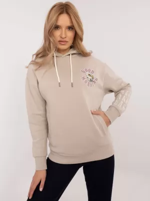Dámska mikina SUBLEVEL D10600T02420K BEIGE