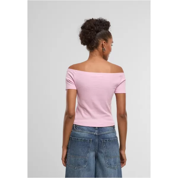  Dámske tričko URBAN CLASSICS TB6184A-22222 BLUSHED ROSE/PALE YELLOW 