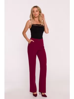Dámske nohavice STYLOVE S418 MAROON