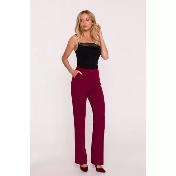  Dámske nohavice STYLOVE S418 MAROON 