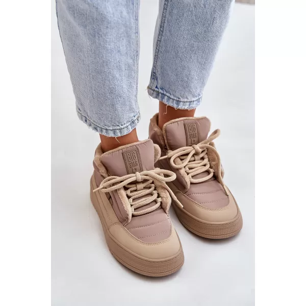  Dámske snehule BIG STAR SHOES OO274A532 BEIGE 
