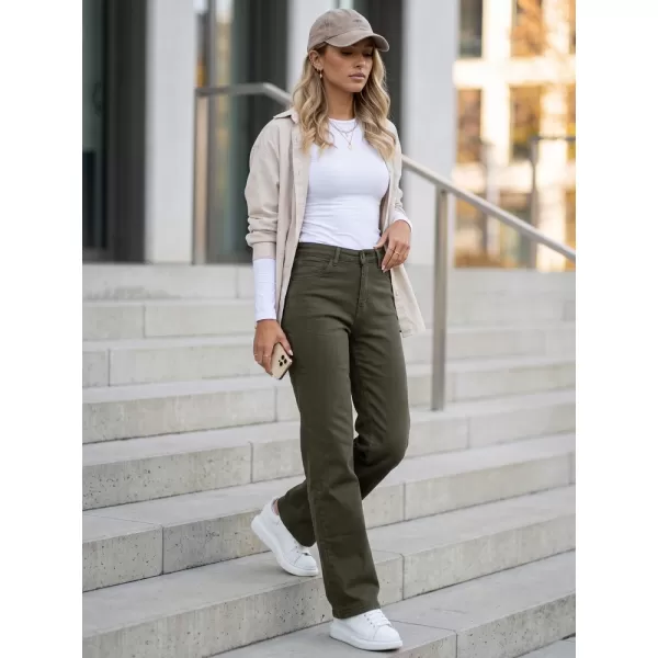  Dámske nohavice DSTREET UY3093 ZELENÁ 