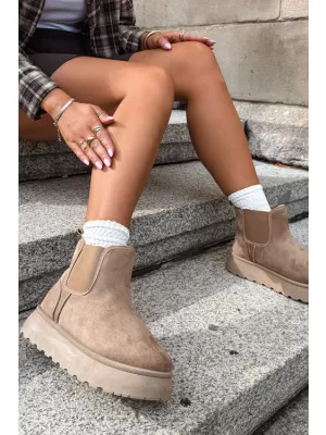 Dámske snehule BIG STAR SHOES UU274173 BEIGE
