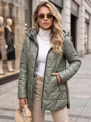 Dámska bunda DSTREET TY5794 ZELENÁ