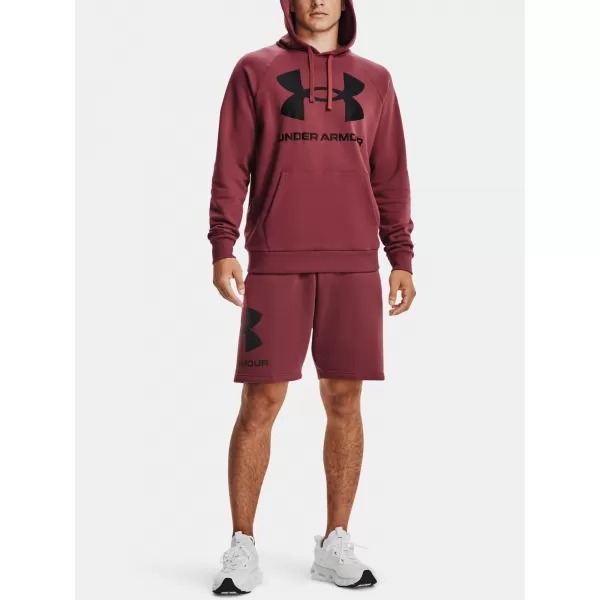  Pánska mikina UNDER ARMOUR RIVAL FLEECE BIG LOGO HD 1357093-652 ČERVENÁ 