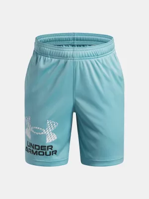 Chlapčenské kraťasy UNDER ARMOUR TECH LOGO SHORTS 1383333-425 MODRÁ