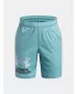 Chlapčenské kraťasy UNDER ARMOUR TECH LOGO SHORTS 1383333-425 MODRÁ