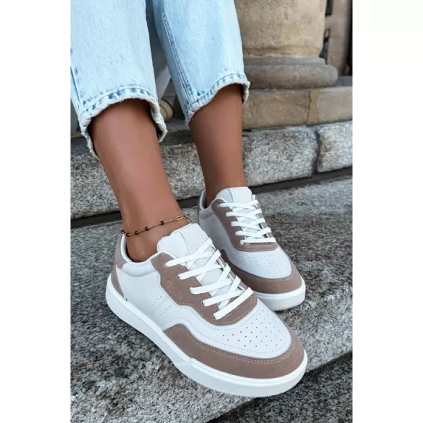  Dámske tenisky BIG STAR SHOES UU274275 WHITE/BEIGE 