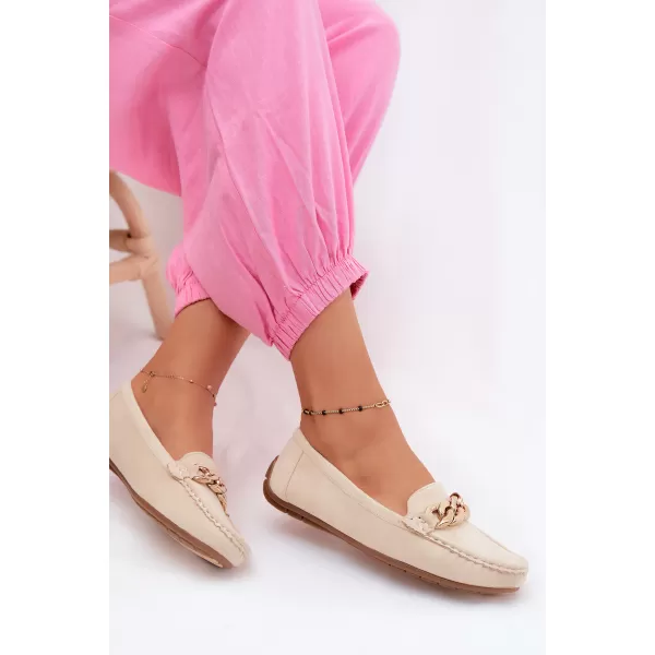  Dámske mokasíny BOTO XA011 BEIGE 