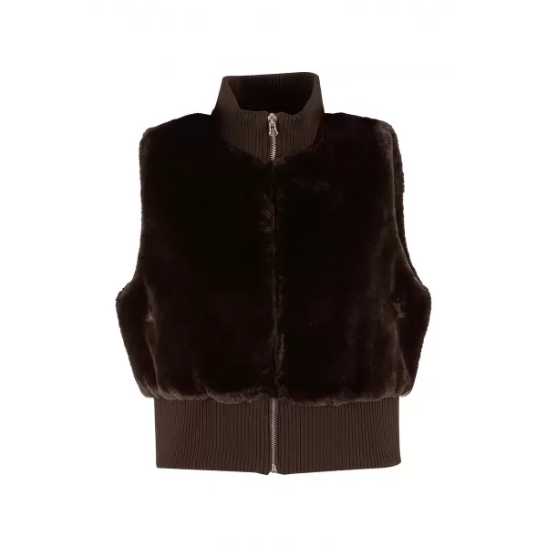  Dámska vesta URBAN CLASSICS TB7933-00075 BROWN 