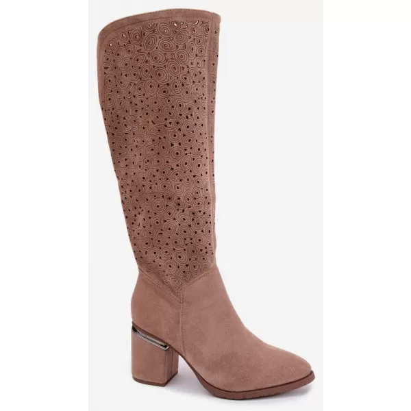  Dámske čižmy S.BARSKI HY62-8122 BEIGE 