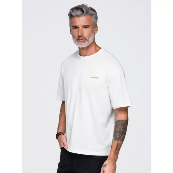  Pánske tričko OMBRE OM-TSPT-0284 OFF-WHITE 
