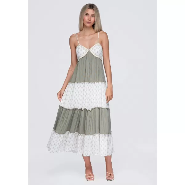  Dámske šaty OMBRE OW-DLR-E0007 GREEN 