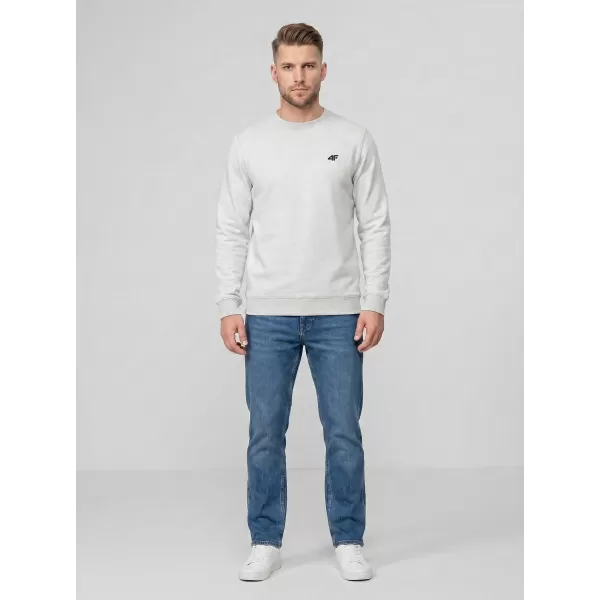  Pánska mikina 4F WMM00TSWSM2549 COLD LIGHT GREY MELANGE 