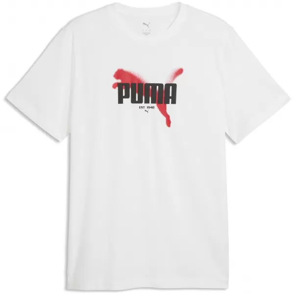  Pánske tričko PUMA GRAPHICS TEE 69435502 PUMA WHITE 